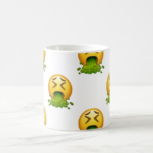 Emoji Puking Kaffeetasse (Mittel)