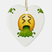 Emoji Puking Keramik Ornament (Rechts)