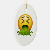 Emoji Puking Keramik Ornament (Rechts)