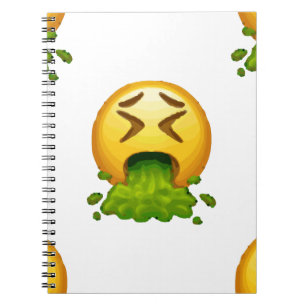 Emoji Puking Notizblock