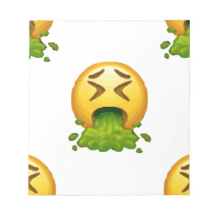 Emoji Puking Notizblock