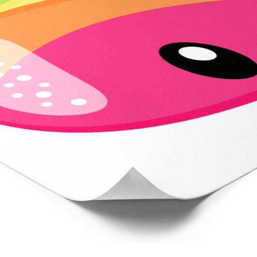 Emoji Raimbow Kackte! Poster (Ecke)