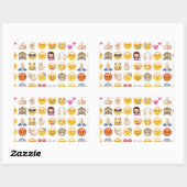 Emoji Rechteckiger Aufkleber (Blatt)
