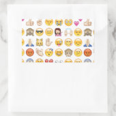 Emoji Rechteckiger Aufkleber (Tasche)