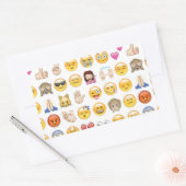 Emoji Rechteckiger Aufkleber (Umschlag)