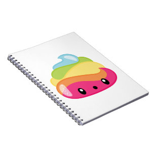 Emoji Regenbogen kacken! Notizblock