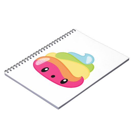 Emoji Regenbogen kacken! Notizblock (Linke Seite)