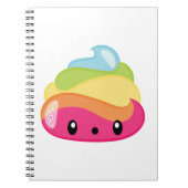 Emoji Regenbogen kacken! Notizblock (Vorderseite)