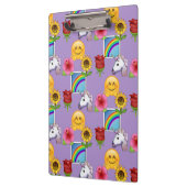Emoji Regenbogen, Unicorns u. Blumen Klemmbrett (Links)