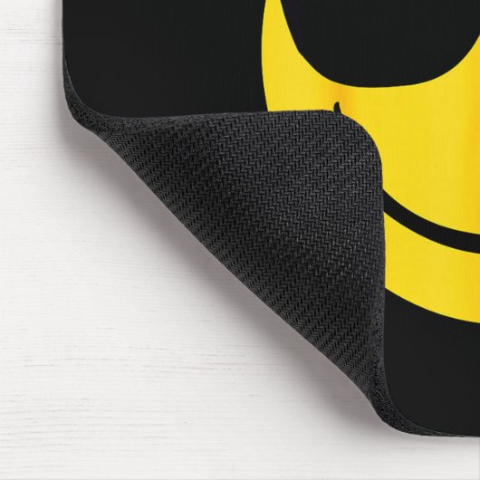 Emoji Retro Sungles Yellow Smile Face Mousepad (Ecke)