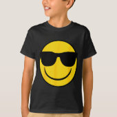 Emoji Retro Sungles Yellow Smile Face T-Shirt (Vorderseite)