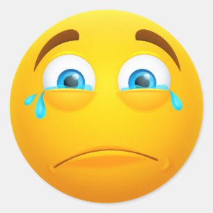 Emoji Runder Aufkleber