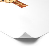 Emoji runzelt zorniges Giraffengesicht Poster (Ecke)