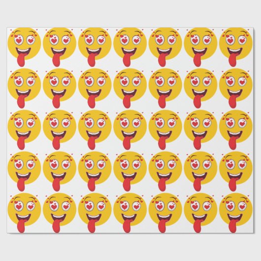 emoji Sammlung Geschenkpapier (Flach)