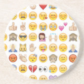 Emoji Sandstein Untersetzer (Vorne)