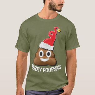 Emoji Sankt kacken hässliche Weihnachtsstrickjack T-Shirt