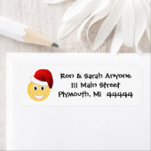 Emoji Santa-Adressetikett (Insitu)
