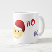 Emoji Santa Christmas Cup Jumbo-Tasse (Vorderseite Rechts)