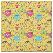 Emoji Seamless Pattern-farbige Cartoon Emotionen Stoff (Muster)