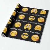 Emoji sehen, was ich Got habe Geschenkpapier (Ungerollt)