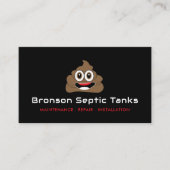 Emoji, Septic Company, Septic Engineer gekackt Visitenkarte (Vorderseite)