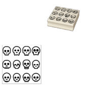 Emoji Skulls Art Briefmarke Gummistempel (Stempel)