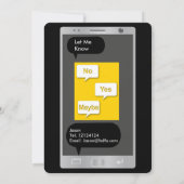 Emoji Smart Phone Sims Funny Kindergeburtstag M/F Einladung (Rückseite)