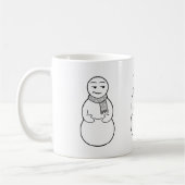 Emoji Snowmen-Tasse Kaffeetasse (Links)