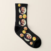 Emoji-Socken für kundenspezifisches Foto Socken (Links - Innen)