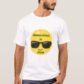 Emoji Sonnenbrille Homeschool ist Cool T-Shirt (Vorderseite)