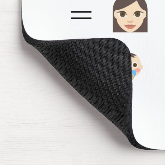 Emoji Stammbaum Mousepad (Ecke)