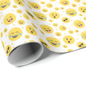 Emoji steht vor jedem altersbedingten Wrapping Pap Geschenkpapier (Rolleneckpunkt)