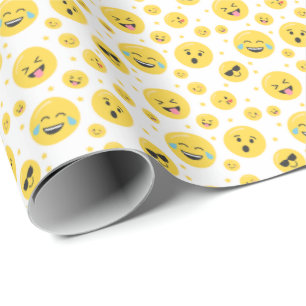 Emoji steht vor jedem altersbedingten Wrapping Pap Geschenkpapier