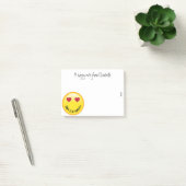 Emoji stellen gegenüber post-it klebezettel (Büro)