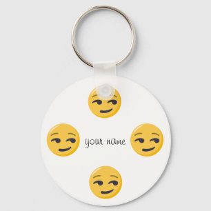 Emoji stellen und '' Ihr Name hier "gegenüber Schlüsselanhänger