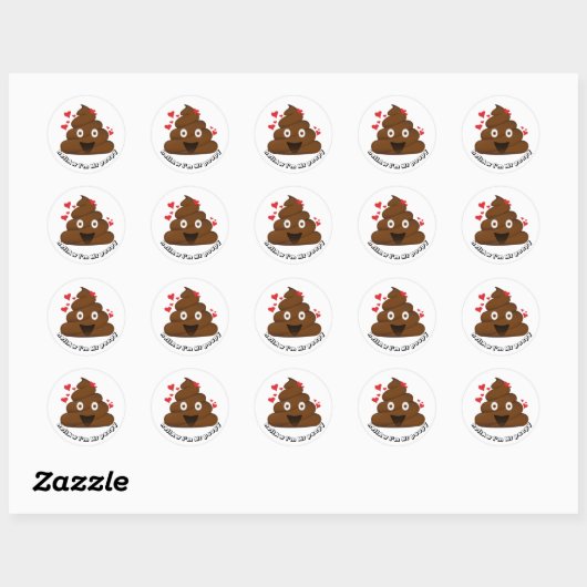 Emoji Sticker Gekackt (Blatt)