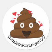 Emoji Sticker Gekackt (Vorderseite)