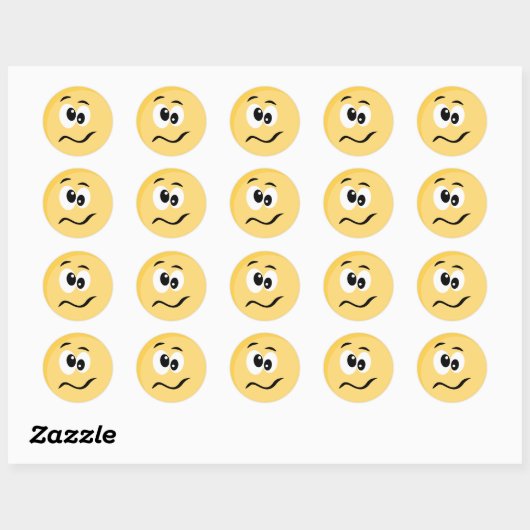 Emoji Sticker mit Happy Face (Blatt)