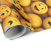 Emoji Style Design" Geschenkpapier (Rolleneckpunkt)