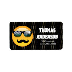 Emoji super schattiges ID230 Adressaufkleber