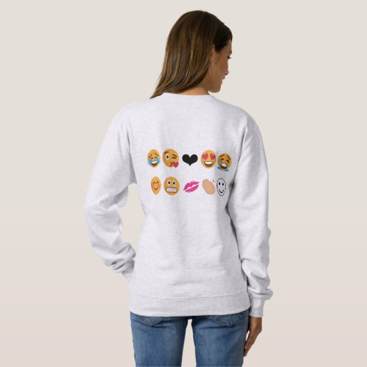 emoji sweatshirt (Schwarz voll)