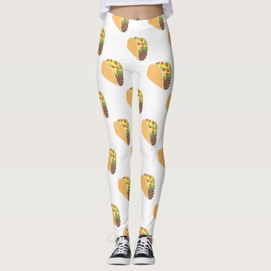 Emoji taco Leggings (Vorderseite)