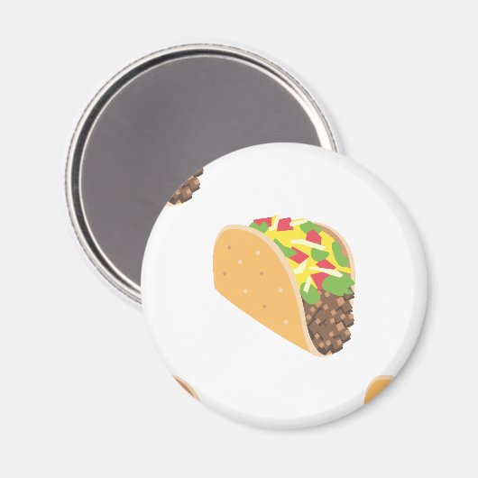 emoji taco magnet (Vorderseite/Rückseite)