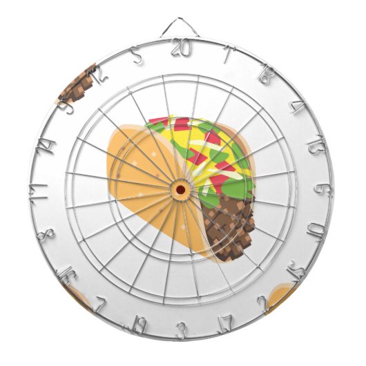 Emoji-Tako Dartscheibe (vorne)