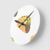 Emoji-Tako Runde Wanduhr (Winkel)