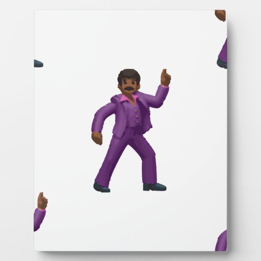 Emoji tanzender Mann Fotoplatte (Vorderseite)