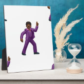 Emoji tanzender Mann Fotoplatte (Seite)