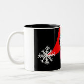 EMOJI-TASSE "CHRISTMAS PIG" (EMOTICON) ZWEIFARBIGE TASSE (Links)