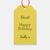 Emoji Teens Geburtstagsparty Happy Faces Geschenkanhänger (Rückseite)