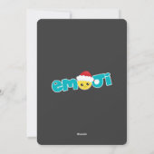 Emoji themed Happy Weihnachtsgrüße Feiertagskarte (Rückseite)